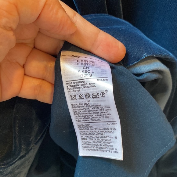 Peacock Blue Velvet Sleeveless Dress-brand new - Picture 3 of 3